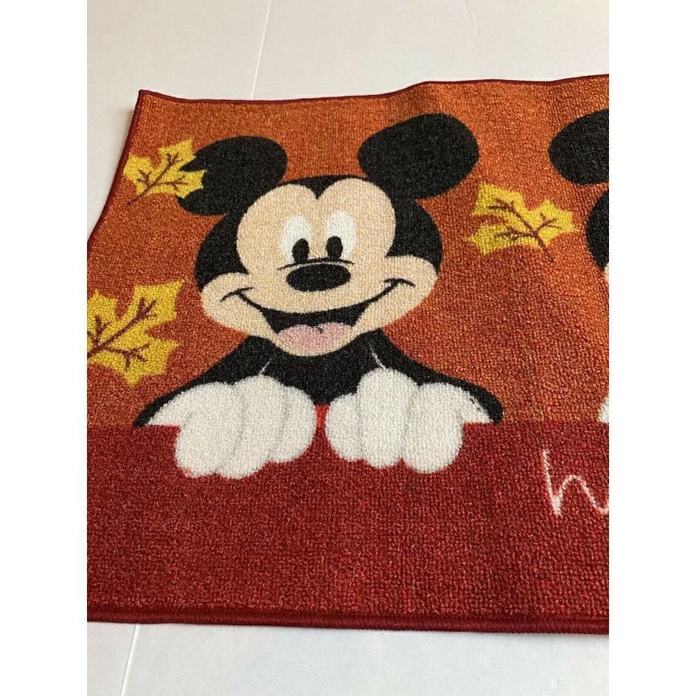 ‎DISNEY MICKEY Minnie MOUSE Fall Happy HARVEST Rug